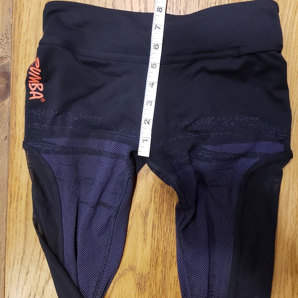 RARE Zumba XS low rise mesh panel compression dance leggings - Picture 4 of 13